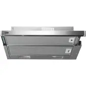 Beko Unterbauhaube "HNT61311XH", Energieeffizienz: C, silber (edelstahl), B:59,8cm H:175cm T:43cm, Dunstabzugshauben, Metallfettfilter – Fettpartikel zuverlässig auffangen, Unterbauhaube