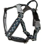 Hurtta Razzle-dazzle Y-Geschirr, Farbe:schwarz, Größe:35-45cm