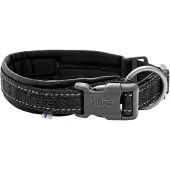 Hurtta ECO Casual Halsband raven (schwarz), Größe: 40 - 50 cm