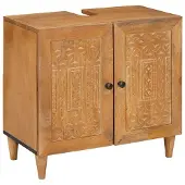 vidaXL Badezimmerschrank Wandmontiert Hellbraun 62 x 33 x 58 cm