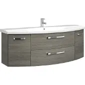 Pelipal Serie 4010 Waschtisch mit Unterschrank 4010.1400019 Graphit Str. quer 144 cm