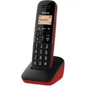 Panasonic KX-TGB610JTR, Analoges/DECT-Telefon, Kabelloses Mobilteil, 50 Eintragungen, Anrufer-Identifikation, Schwarz, Rot