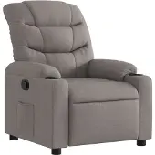 vidaXL Relaxsessel Taupe Stoff