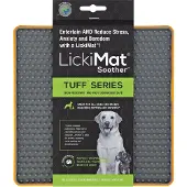 LickiMat - Dog Lick mat Soother Tuff Orange 20Cm - (645.5440)