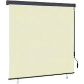 vidaXL Rollo Creme 180 x 250 cm Stoff und Aluminium