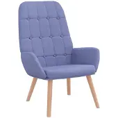 vidaXL Relaxsessel Jeansblau Stoff