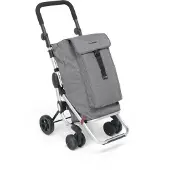 Foppapedretti Go Up, Trolley-Tasche, Aluminium, Schwarz, Grau, Aluminium, Stoff, Gummi, Thermoschaum, Einfarbig, Go Up, 6 l
