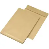 Mailmedia Faltenversandtasche C4, ohne Fenster, natron braun