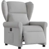 vidaXL Relaxsessel Elektrisch Wolkengrau Stoff