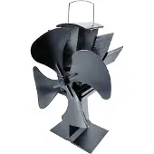 Rowi Ofenventilator stromlos 22 x 16 x 9 cm schwarz