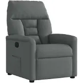 vidaXL Relaxsessel Dunkelgrau Stoff