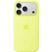 Apple Original iPhone 17 Pro Hülle - Silikon - Backcover/Soft Case - Gelb
