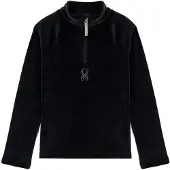 Spyder Skipullover Shimmer Bug Half Zip Kinder Black-S
