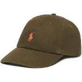 Ralph Lauren für Damen. 211912843006 Die ikonische olivgrüne Baumwoll-Chino-Kappe (OSFA), Lässig, Baumwolle