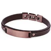 FYNCH-HATTON Armband Leather meets Metal in braun | Gr.: onesize
