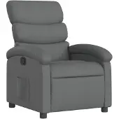 vidaXL Relaxsessel, Stoff, Dunkelgrau
