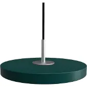 UMAGE Asteria Pendelleuchte Micro Forest Green/Steel Top - , Grün, für Esszimmer, Metall