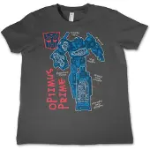 Transformers Shirt "Optimus Prime Kids Tee" in Grau | Gr.: 8