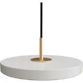 UMAGE Asteria Pendelleuchte Micro V2 Mist - , Asteria Micro V2, dimmbar, Grau, für Wohnzimmer, Metall, Skandinavisch