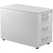 Mauser Schubladencontainer auf Rollen, 570x800mm, 3 Schubl., lichtgrau