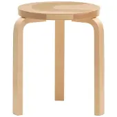 Artek x Marimekko - 60 Hocker, Seireeni, Birke natur (Anniversary Edition)