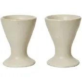 Ferm Living Eierbecher Flow Off-White Speckle (2er-Set)