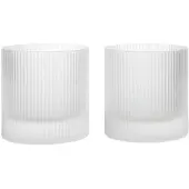 Ferm Living Tumbler Ripple Frosted 250 ml (2er-Set)