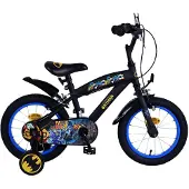 Volare Batman Kinderfahrrad - Jungen - 14 Zoll - Schwarz - Zwei Handbremsen