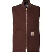 Carhartt WIP - ärmellose Weste &ndash; Herren &ndash; Classic Vest - Classic Vest Tobacco Rigid für Herren aus Baumwolle - Größe L - Braun