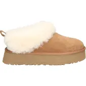 Ugg - Gepolsterte Hausschuhe für außen - W Tazzelle Chestnut für Damen aus Leder - Größe 38 - Braun