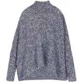 Dreimaster Women Poncho in navy melange | Gr.: XL/XXL