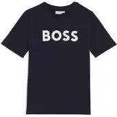 BOSS Kids-T-Shirt aus Baumwoll-Jersey mit Kontrast-Logo Grösse 126