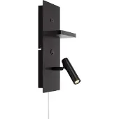 Markslöjd Wandlampe Carica, schwarz, für Wohn- / Esszimmer, Metall, Modern, LED Wandleuchte, Wandlampe Innen