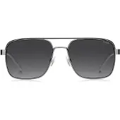 HUGO Sonnenbrille aus Edelstahl mit Doppelsteg und Gummi-Logo Grösse ONESI