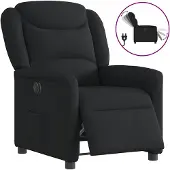 vidaXL Relaxsessel Elektrisch Schwarz Stoff
