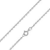 Trendor 21000 Silberkette für Damen und Herren 925 Diamantierte Ankerkette