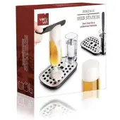 VacuVin Hausbar Vacu Vin Home Bar Beer Station Black