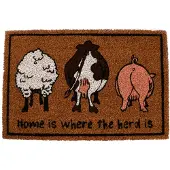 Esschert Design Fussmatte Home is where the herd is 61 x 40.4 cm