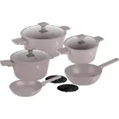 Berlinger Haus Geschirrset mit Titanoberflche 10-tlg. Taupe Kollektion BH-8110