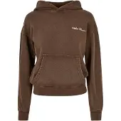Urban Classics Ladies Small Embroidery Terry Hoody Brown Größe: XS | Kaputzenpullis Outlet | Damen | Braun