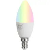 Luumr E14 Dimmbare LED-Glühbirne C37 Opal 4,9W 470lm 2700-6500K