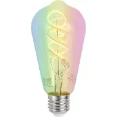 Luumr Smart E27 Dimmbare LED-Glühbirnen ST64 Klar RGBW 4W 250lm 2700K