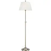 Markslöjd Stehlampe Oxford, messing / gold, für Wohn- / Esszimmer, Textil / Stoff / Seide, Stehlampe
