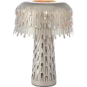 Markslöjd Tischlampe Verbera, alu / grau / zink, für Wohn- / Esszimmer, Metall, Vintage, Tischlampe
