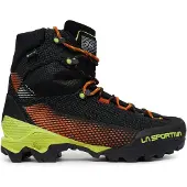 La Sportiva Aequilibrium ST GTX wasserdichte und steigeisenfeste Herren Bergschuhe mit griffiger Vibramsohle Black/Yellow EU 42