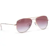 Ray-Ban RJ9506S Kinder-Sonnenbrille Vollrand Pilot Metall-Gestell, gold