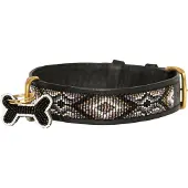 Kampuni Hundehalsbånd Ombima sort large, 61x3,8 cm