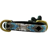 Kampuni Hundehalsbånd Brecelets turkis micro lang, 38x1,2 cm