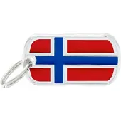 My Family Haustiermarke Mit Norwegischer Flagge