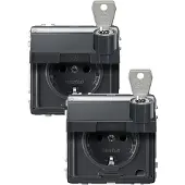 Merten SCHUKO-Steckdose anth MEG2318-7214